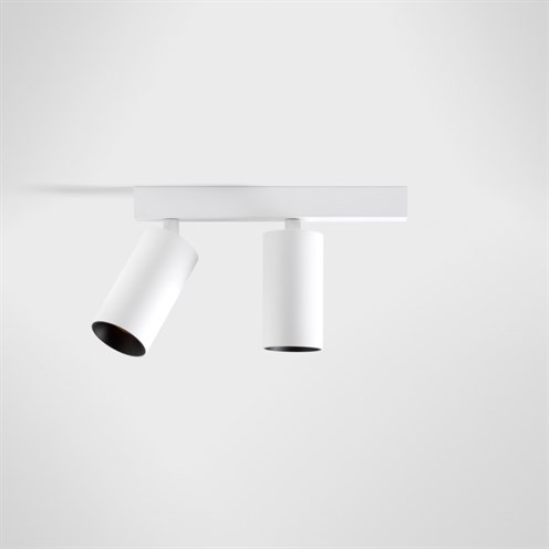 Modular+Nyto Surface Adjustable 50 Square 2x LED 2x6/17W 629/1205lm 350/900mA 3000K CRI>90 28°, lae-/seinavalgusti, valge, liiteseadmeta